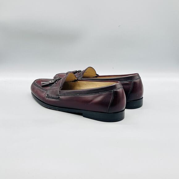 Cole Haan Shoes Mens 10 Brown Leather Tassel Loafers Slip On Dress Classic